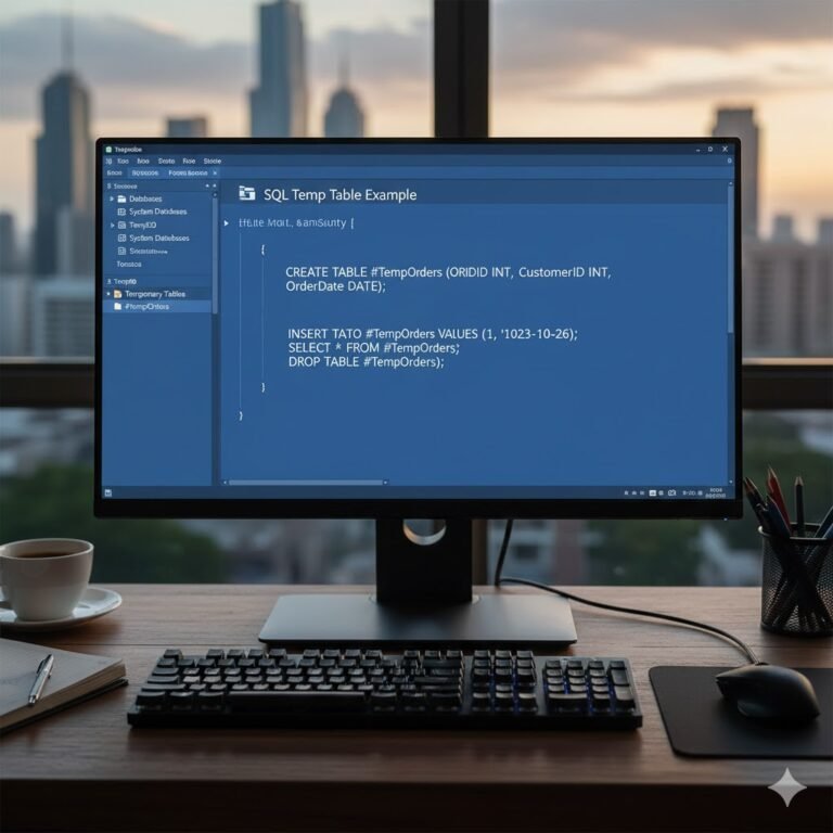 SQL Temp Table – How to Create a Temporary SQL Table SQL Temp Table